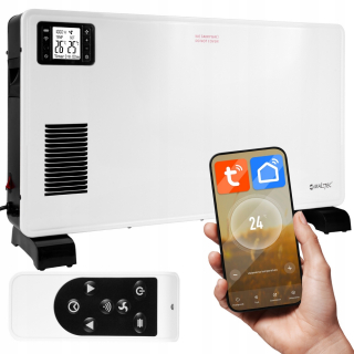 Biely konvektorový ohrievač Maltec 2300 W