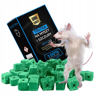 Nástraha na myši a potkany - Oneshot pre myši potkany kocka kufra 1 kg Muribro