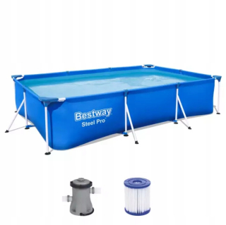 Obdĺžnikový rámový záhradný bazén 300x201x66 cm Bestway 56411