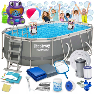 Rámový záhradný bazén 427 x 250 x 100 cm 18 v 1 Bestway 56620