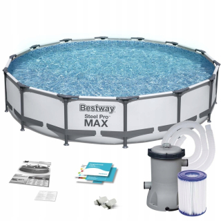 Bazén Bestway s kruhovým rámom 104 x 427 cm