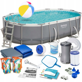 Bestway Oval Frame Pool 488 x 305 cm