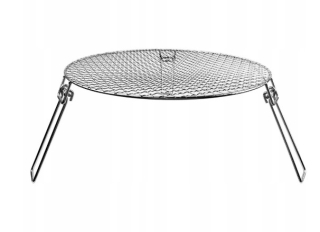 Záhradný krbový gril Ohnivý rošt 42 cm masívna oceľ