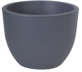 Kvetináč Prosperplast 34,5 cm x 34,5 x 25,7 cm priemer 34,5 cm plast odtiene sivej a striebornej