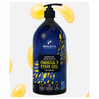 Oleje a tuky pre mačky a psy HolistaPets oil 1000 ml 1000 g 1 ks.