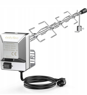 Onlyfire BRK-6031 Univerzálny elektrický chrómový otočný gril 100 cm