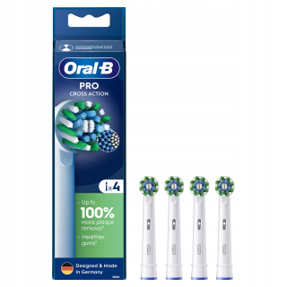 Hlavy elektrických zubných kefiek Oral-B Pro Cross Action, 4 kusy