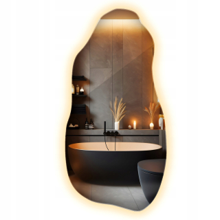 Originálne jedinečné LED prémiové zrkadlo 45x90 cm na líčenie a líčenie