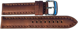 PACIFIC W24 20 mm HNEDÝ S HNEDÝMI PRÚŽKAMI UNISEX HLADKÝ