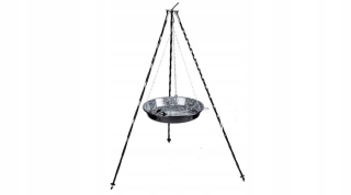 SMALTOVANÝ PANEVOVÝ GRIL 40CM + STOJÍK