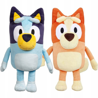 Rozprávkový plyšák - Dvojica modrých a bingo maskotov 28 cm plyšový maskot