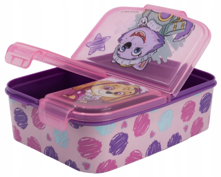 Desiatové boxy - Paw Patrol Dog Pink Breakfast Tri priehradky