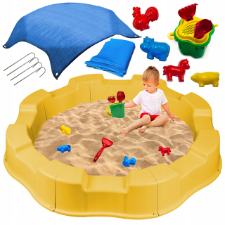 Detské pieskovisko - SANDBOX SKLÁDACÍ PLASTOVÝ SUCHÝ BAZÉN