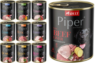Mokré krmivo Piper, mix príchutí, 8 kg