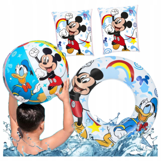 Plavecký kruh Disney Mickey and Friends 56 cm + 2 ďalšie produkty