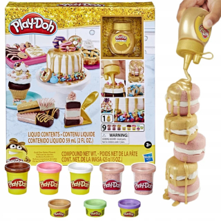 Modelovacia hmota - Play-Doh torta set cukrovinky Zlaté pečenie