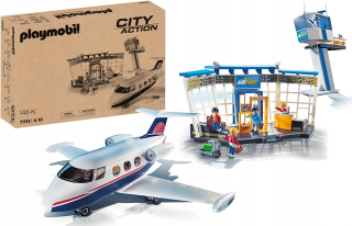 Stavebnica, slamky - Playmobil City Action 71153 Letisko a lietadlo
