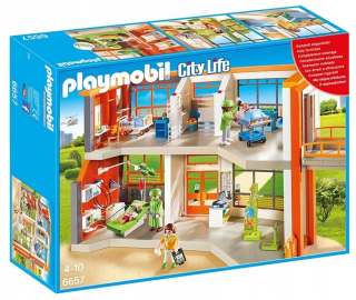 Stavebnica, slamky - PlayMobil veľká detská nemocnica s vybavením 6657