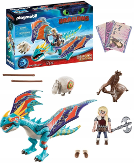 Stavebnica, slamky - PlayMobil Dragons Race Astrid a Gale 70728