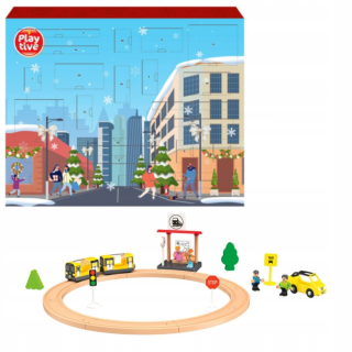 Adventný kalendár - Playtive Advent Calendar Wooden Front
