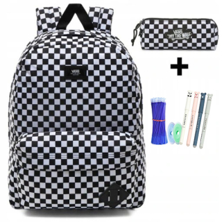 VANS SKOOL CITY SCHOOL CHECK BATOH