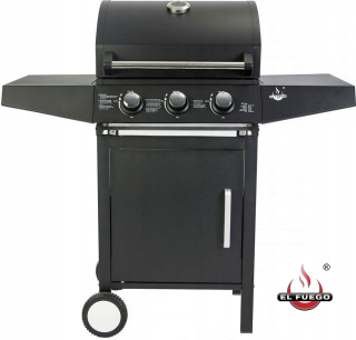 PLYNOVÝ ZÁHRADNÝ GRIL EL FUEGO SAN ANGELO 8,4kW! + REDUKTOR S HADICOU!