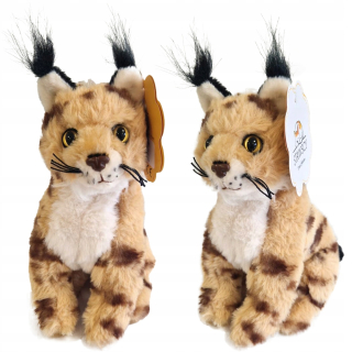 PLYŠOVÝ lynx maskot rys plyšový plyšový plyšový mačiatko CAT 23cm