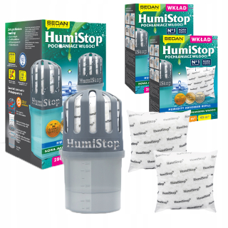 Vlhký absorbér Humistop Odvlhčovač s 3 vložkami dodávajte sedan Humistop