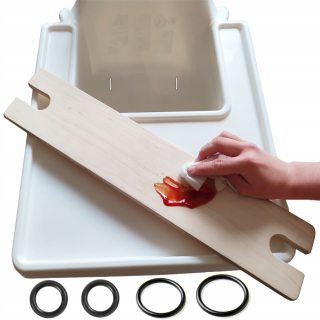 Stolicka na krmenie - PODLOŽKA PRE ANTILOP STOLIČKU IKEA, LAKOVANÁ