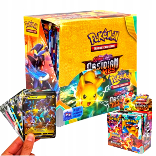 KARTY POKEMON MEGA BOX 360 ZBERATEĽSKÝCH KARIET PRE FANÚŠIKA + 20 KARIET PALDEA + KARTY POKEMON SCARLET&FIOLET PALDEA EVOLVED VRCHOL S 10 KARTAMI