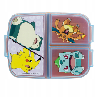 Desiatové boxy - POKEMON RAŇAJKY TROJpriehradkový OBEDOVÝ BOX