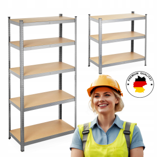 Skladový kovový regál Malatec 180 x 90 x 40 cm max 175 kg na policu