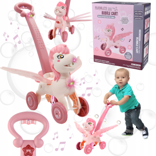 PONY PUSHER 2v1 BUBBLE MACHINE WALKER SVETLO
