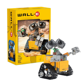 STAVEBNÉ BLOKY ROBOTA STAVEBNÉ BLOKY SÚPRAVA HÁDANKA WALL-E WALLE