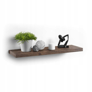 Homea MDF polica, 75 x 8,3 cm, odtiene hnedej