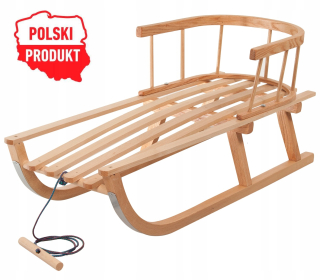 ŠPECIÁLNA PONUKA!!! Poľské DREVENÉ NOŽKY s CHRBTOM a výpletom SILNÉ bukové sane