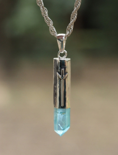 AQUA AURA ORGINÁLNY RUNE ALGISE SILVER PRÍvesok AQUA AURA.