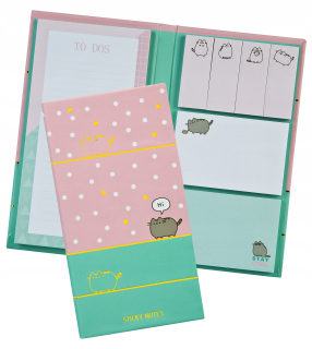 Poznámkové bloky - Poznámkový blok PUSHEEN so 7 druhmi poznámkových kariet