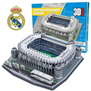 3D PUZZLE FUTBALOVÝ ŠTADIÓN REAL MADRID FC SANTIAGO BERNABEU LARGE 101 ks.