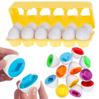 Montessori hačka - Puzzle puzzle Montessori vajíčka Sorter