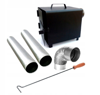 Záhradná udiareň - Kovový krb pre udiareň 25x25x30 SET!!