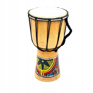Drum Drevený bubon Hudobné nástroje Djembe z Bali Etno darček