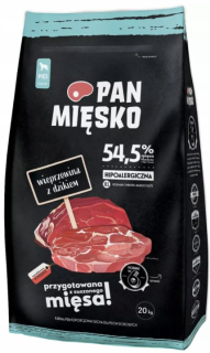 Krmivo pre psov Pan Meat, bravčové s diviakom, chrumkavé, XL, 20 kg