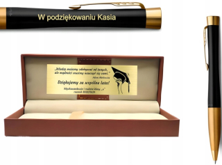 Čierne pero Parker Urban GT s GRAVÍNSKOU kožou, darček pre mamu a otca