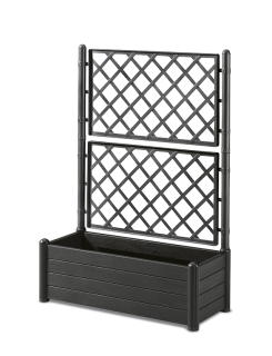 Kvetináč Stefanplast 100 cm x 43 x 142 cm plastový odtieň sivej a striebornej