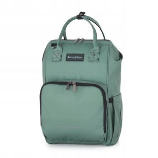 Veľký batoh na kočík Petite&Mars JACK pre mamu a otca Misty Green