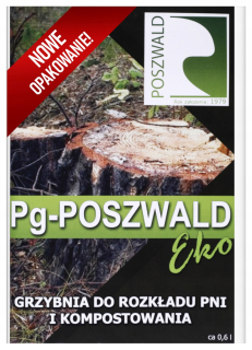 Mycélium na rozklad kmeňov stromov v regióne Poszwald