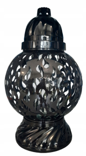 Krásna sviečka Glamour Ball Flame BLACK 29 cm