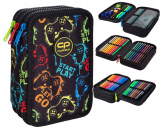 Peračník - Cencil Case Coolpack Equipment Triple Game Pad