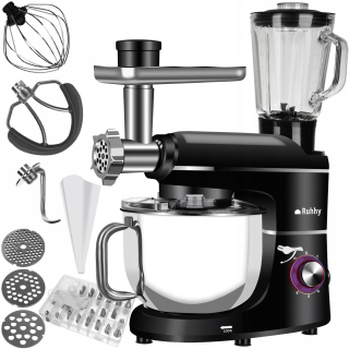 Ruhhy planetárny kuchynský robot s mixérom 2200 W, čierny